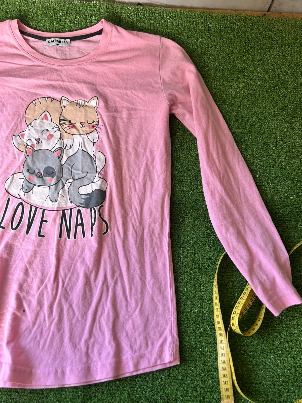 Sudadera con capucha rosa con motivos vintage calimera – photo 3
